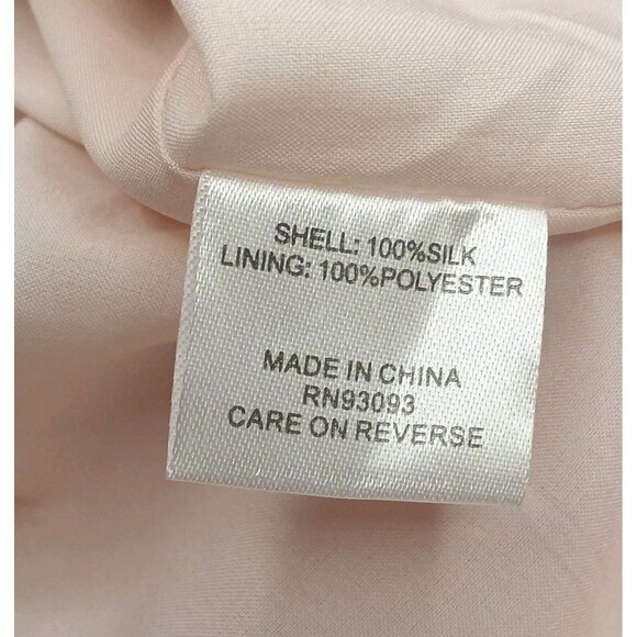 Tyler Boe Dress Sz 4 Pink Floral 100% Silk A-line Midi Ruffled Lined $388 NWT - Picture 12 of 16